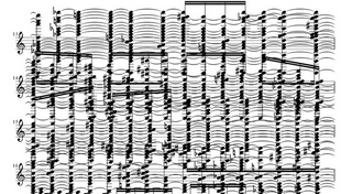 解析データを譜面化したもの（後半ピアノ箇所）